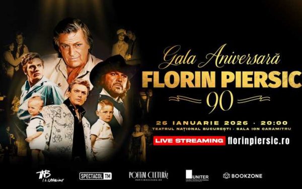 Gala Aniversară Florin Piersic: O reverență pentru Maestru Teatrul Național din București va fi gazda unui eveniment de mare amploare, luni seară, de la ora 20:00, intitulat ”Gala Aniversară – Florin Piersic 90”