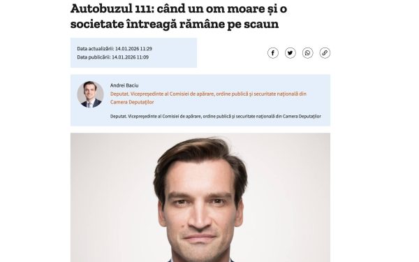 Bărbat moare în autobuz fără să fie observat