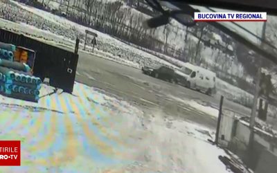 Accident cumplit pe „Drumul Morții” din Suceava. Doi răniți, după o coliziune în lanț între un autoturism, o dubiță și un TIR