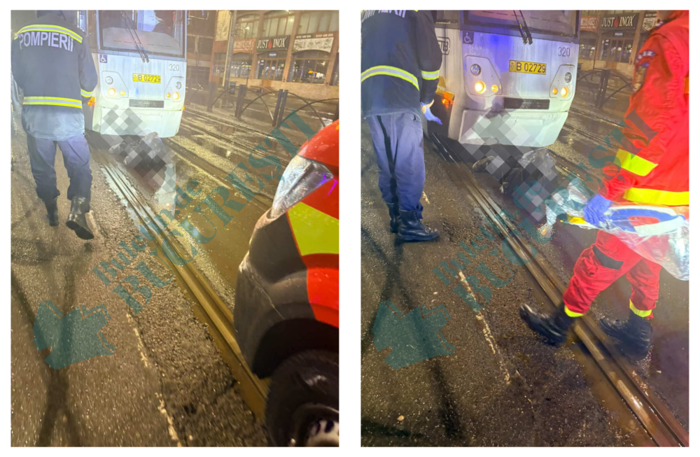 Tragedie noaptea trecută pe Șoseaua Colentina, în apropiere de stația Nicolae Canea, unde un incident tragic a dus la decesul unui bărbat, după ce a fost prins sub un tramvai al liniei 21