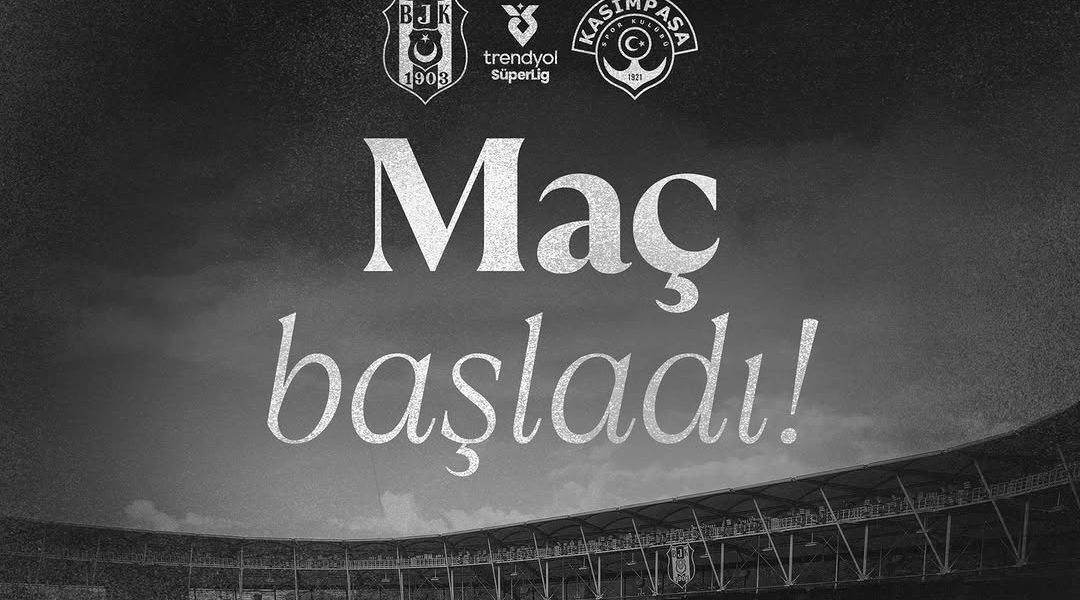Beşiktaş a început cu entuziasm meciul din această seară, susținut de o prestație solidă și sprijinit puternic de fanii aflați în tribune și pe rețelele sociale Beşiktaş Spor Kulübü a dat startul meciului de pe teren propriu, iar atmosfera în stadion este incandescentă