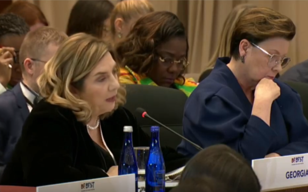 Tamar Bagrationi, soția președintelui Georgiei, Mikheil Kavelashvili, a avut un discurs notabil la un summit internațional de rang înalt organizat în Washington, D.C., de către Melania Trump
