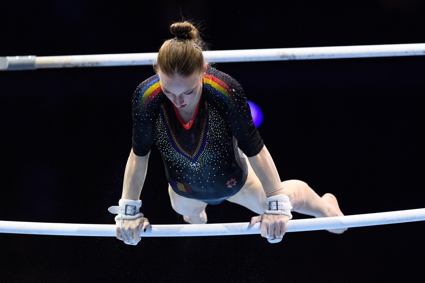 Jordan Chiles învinge clar pe Ana Bărbosu după retragerea medaliei, nota 10