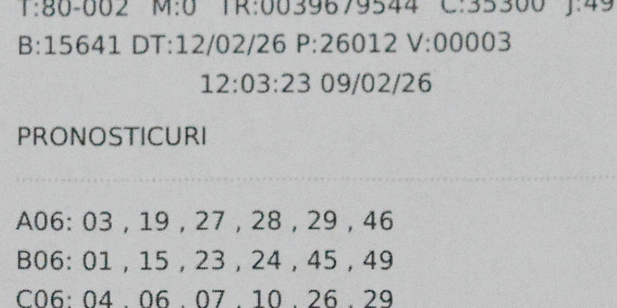 Un bărbat din Botoșani a devenit recent cel mai norocos câștigător al loteriei, după ce a reușit să revendice premiul de categoria I la tragerea Loto 6/49 din data de 12 februarie 2026