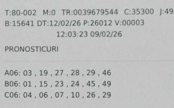 Un bărbat din Botoșani a devenit recent cel mai norocos câștigător al loteriei, după ce a reușit să revendice premiul de categoria I la tragerea Loto 6/49 din data de 12 februarie 2026