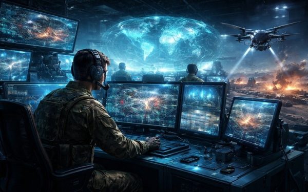 Revoluția tehnologică în război: inteligența artificială transformă lanțul de decizie militar Transformarea rapidă a tehnologiei militare prin utilizarea inteligenței artificiale (IA) redefineste fundamental modul în care sunt planificate și executate operațiunile de război