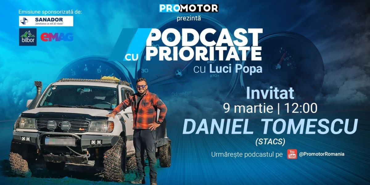 Daniel Tomescu de la STACS, la „Podcast cu Prioritate” #93, despre Nissan Silvia, BMW E46, drift și planuri pentru 2026
