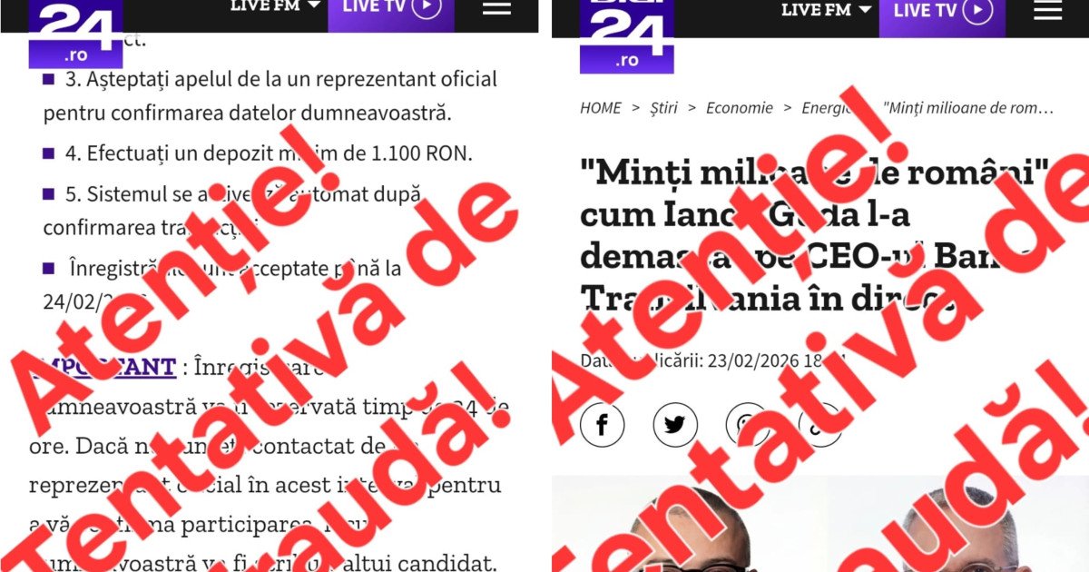 Site-ul Digi24.ro, unul dintre cele mai respectate portaluri de știri din România, a fost ținta unei clone malitioase care a reușit să inducă în eroare un număr semnificativ de utilizatori