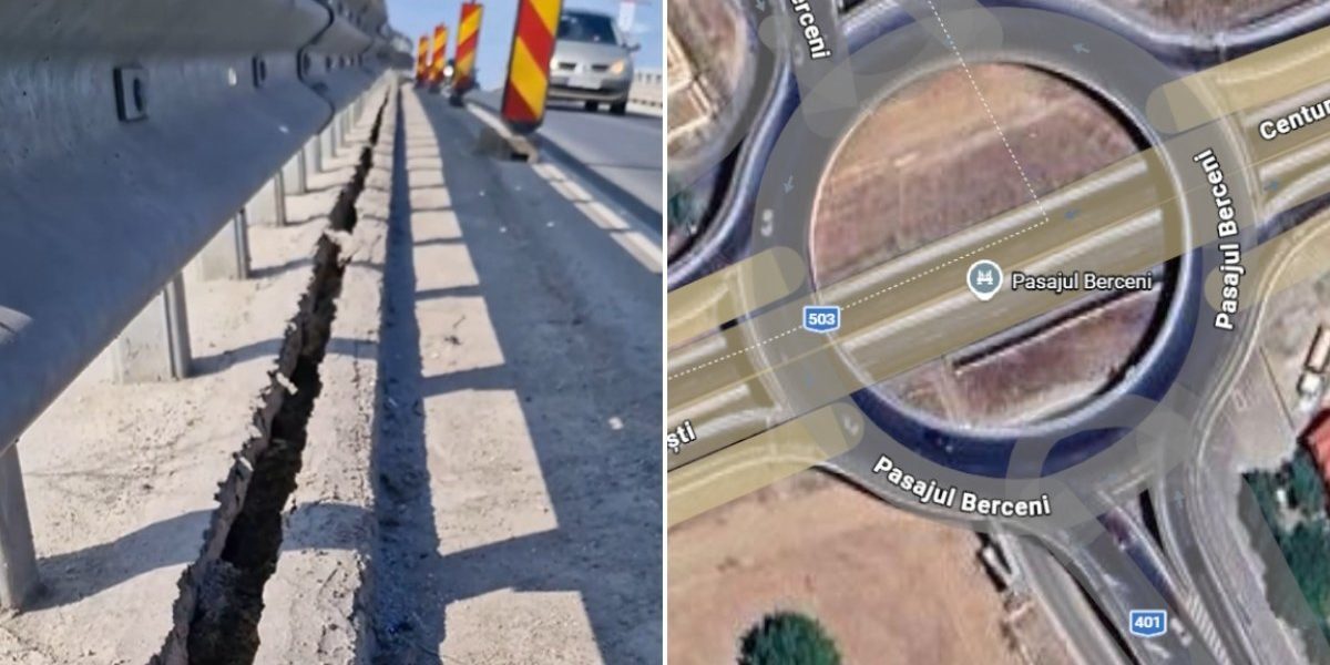 Pasajul peste autostrada A0, care leagă comuna Berceni de Capitală, se află în centrul unei crize de siguranță și întreținere, la doar doi ani de la inaugurare