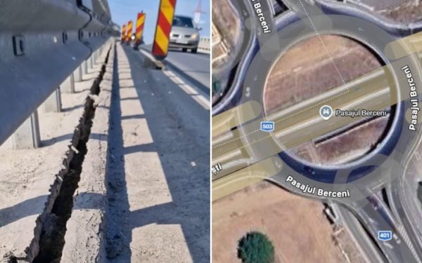 Pasajul peste autostrada A0, care leagă comuna Berceni de Capitală, se află în centrul unei crize de siguranță și întreținere, la doar doi ani de la inaugurare
