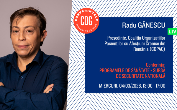 România riscă să rămână în ceata sistemului de sănătate, dacă nu sunt abordate urgent problemele structurale ale programelor de sănătate, aceasta fiind semnalul de alarmă lansat de Radu Gănescu, președintele Coaliției Organizațiilor Pacienților cu Afecțiuni Cronice (COPAC)