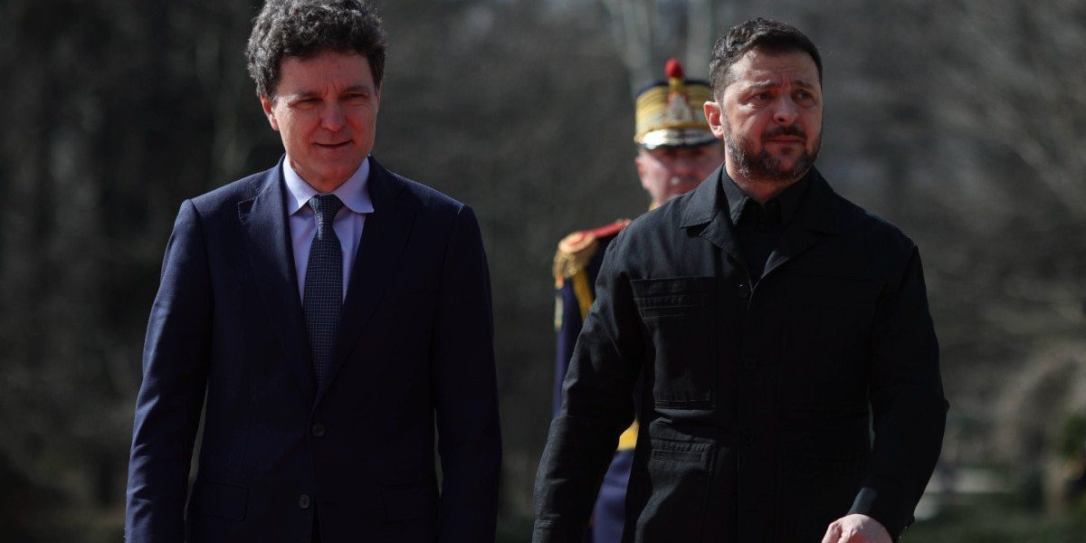 Nicușor Dan și Volodimir Zelenski susțin conferință la Palatul Cotroceni