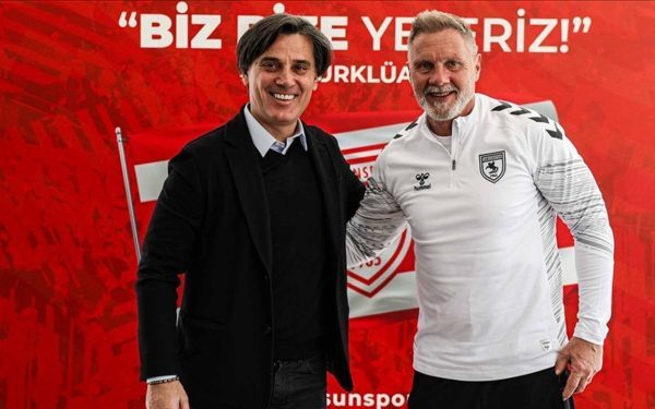 Montella, oaspete de onoare la Samsunspor, în ajunul duelului cu Rayo Vallecano Antrenorul italian Vincenzo Montella a făcut o vizită neplanificată la centrul de pregătire de la Nuri Asan Tesisleri, unde a fost întâmpinat de conducerea clubului Samsunspor, printre care Veysel Bilen, vicepreședintele clubului, precum și de conducerea sportivă, cu Fuat Çapa în frunte