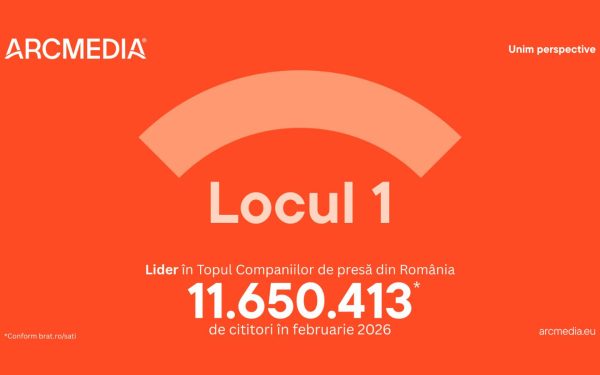 Grupul ARCMEDIA își consolidează poziția de lider absolut în piața media online din România, ocupând pentru a treia lună consecutiv primul loc în clasamentul cititorilor unici, conform ultimelor date oficiale ale studiului SATI (Studiul de Audiență și Trafic Internet)