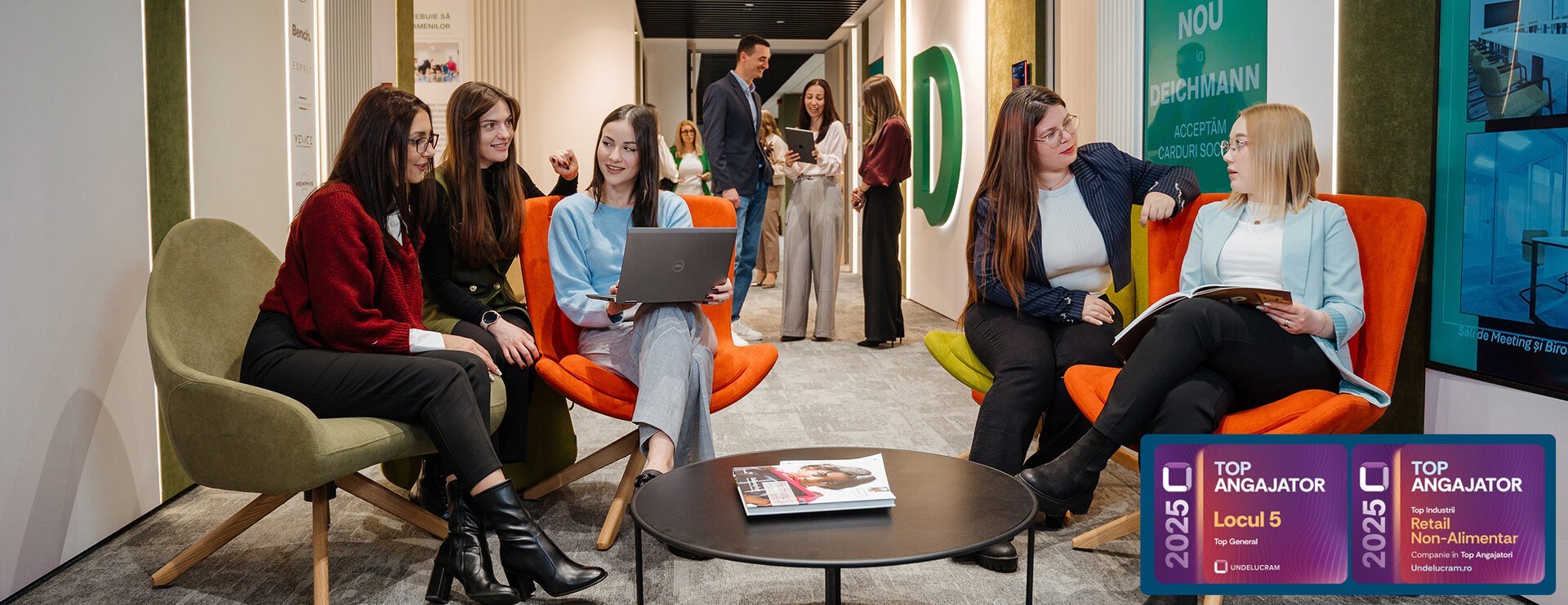 Deichmann se impune în topul angajatorilor din România, ocupând locul cinci în clasamentul realizat de platforma Undelucram.ro, într-un top ce trasează cele mai apreciate companii de către angajați