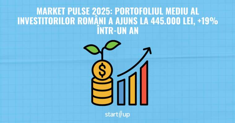 Portofoliul mediu al investitorilor români a crescut cu 19%, ajungând la 445.000 lei în 2025