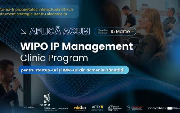Startup-urile și întreprinderile mici și mijlocii din sectorul sănătății din Europa sunt invitate să profite de o oportunitate importantă pentru dezvoltarea și protecția inovățiilor lor: programul gratuit WIPO IP Management Clinic