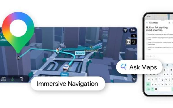 Google Maps adaugă funcții AI: Ask Maps și navigație 3D