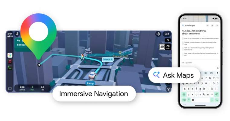 Google Maps adaugă funcții AI: Ask Maps și navigație 3D