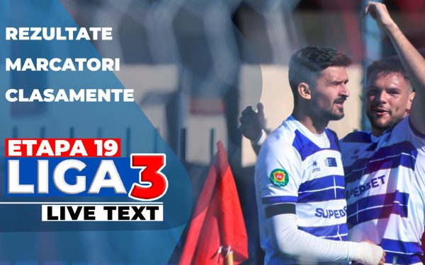 Liga 3 în plină acțiune, cu 20 de meciuri disputate simultan în etapa a 19-a După o săptămână plină de tensiune și emoții, etapa a 19-a din Liga 3 continuă să aducă surprize și momente de răscruce pentru echipele din campionat