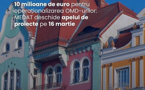 Ministerul Economiei, Digitalizării, Antreprenoriatului și Turismului anunță deschiderea, din 16 martie, a unui nou ciclu de finanțări din fonduri europene pentru dezvoltarea turismului național, prin sprijinirea organizațiilor de management al destinației (OMD)