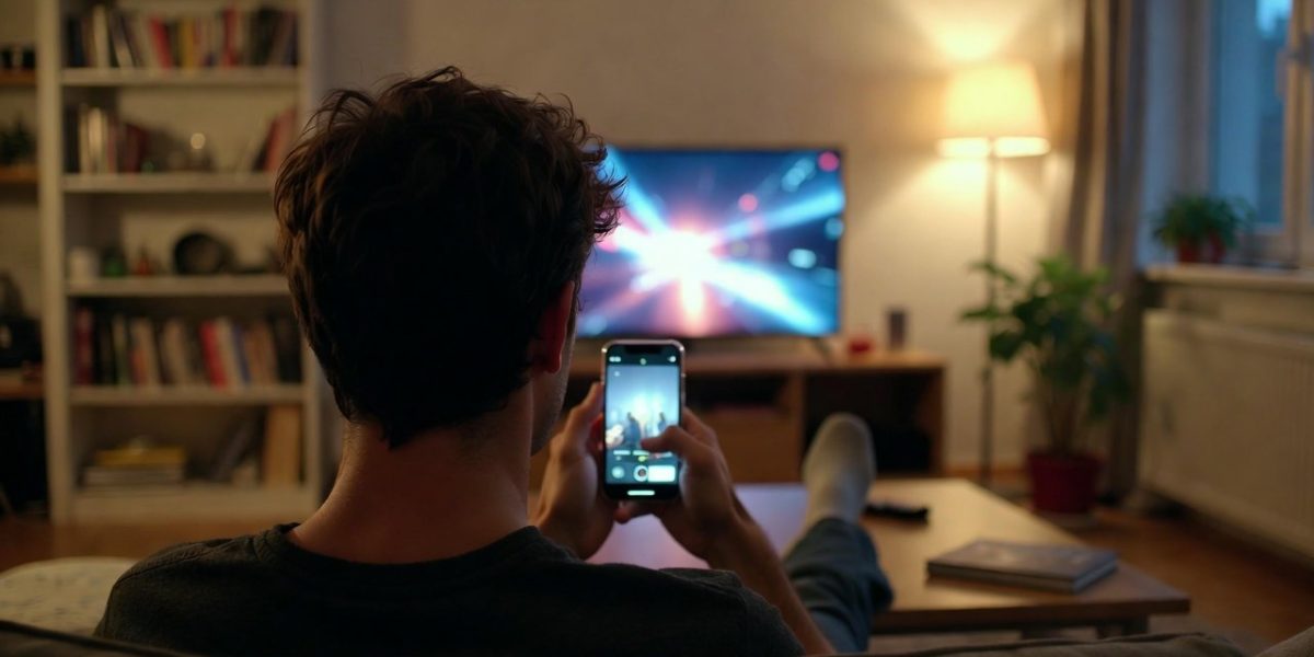 Adulții preferă tot mai mult să urmărească videoclipuri pe telefon în timpul vizionării TV