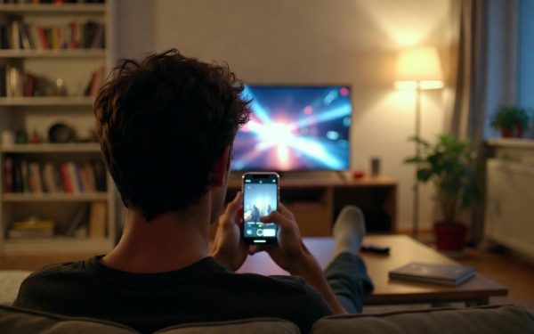 Adulții preferă tot mai mult să urmărească videoclipuri pe telefon în timpul vizionării TV