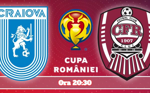 Universitatea Craiova și CFR Cluj se pregătesc pentru unul dintre cele mai așteptate derby-uri ale sferturilor de finală din Cupa României Betano