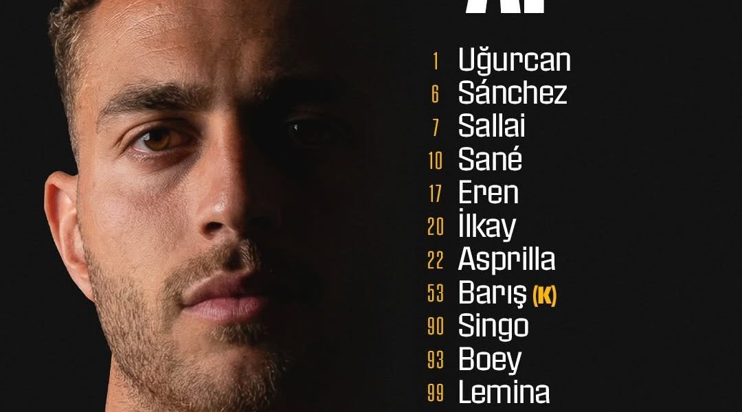 Galatasaray a anunțat primul „11” pentru meciul cu Göztepe Clubul sportiv Galatasaray a dezvăluit echipa de start pentru meciul cu Göztepe