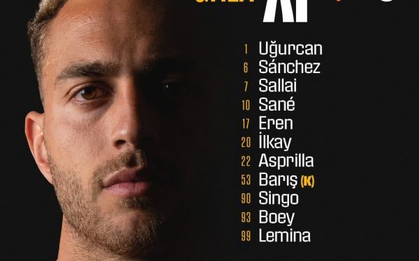 Galatasaray a anunțat primul „11” pentru meciul cu Göztepe Clubul sportiv Galatasaray a dezvăluit echipa de start pentru meciul cu Göztepe
