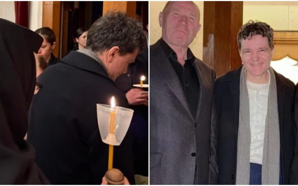 Nicușor Dan, la mănăstire cu doi PSD-iști: Prohodul Domnului, fără protocol