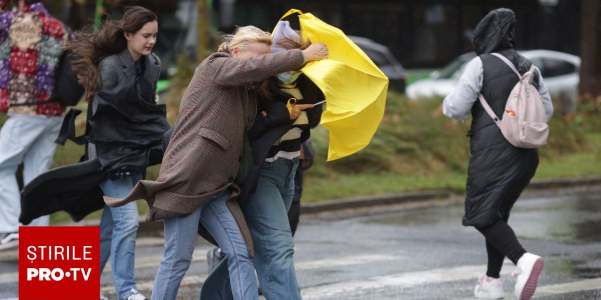 Meteorologii anunță o săptămână agitată, cu ploi și intensificări ale vântului în cea mai mare parte a țării, începând de joi 2 aprilie și până sâmbătă 4 aprilie