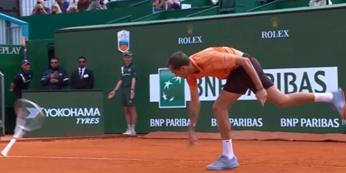 Medvedev, furios la Monte Carlo: șapte rachete sparte, spectacol total!