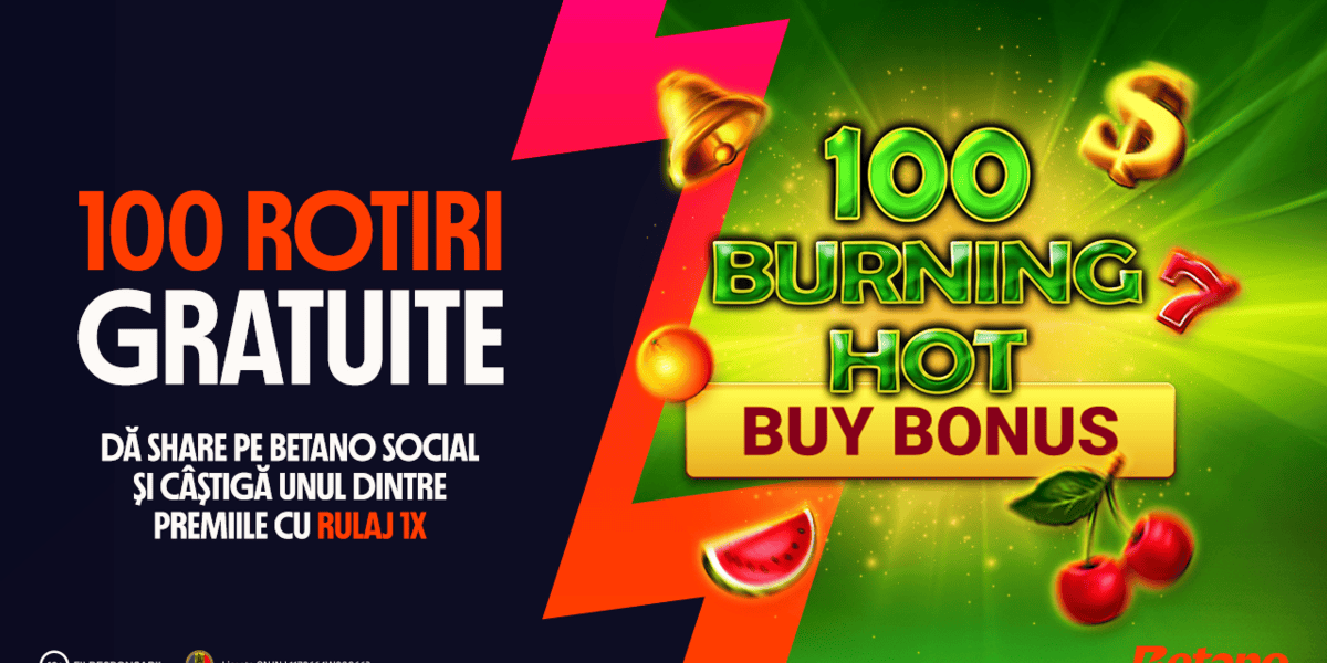Betano Social răsplătește: 100 de premii cu 100 de Rotiri Gratuite