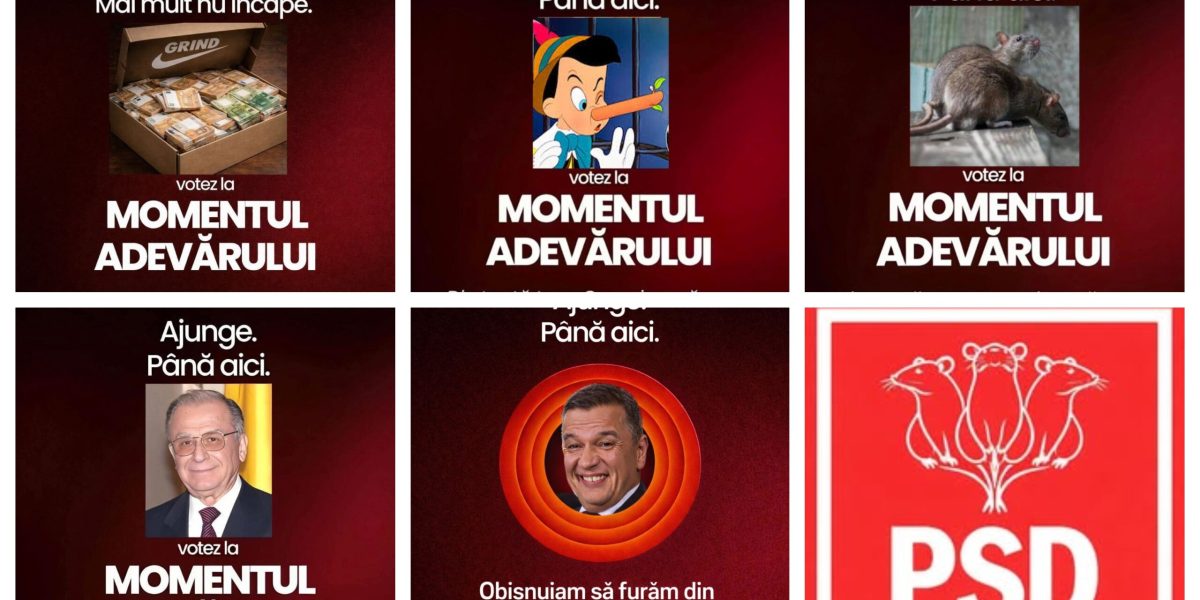 Bășcălie pe Facebook: PSD-iștii, ironizați cu afișe „Momentul Adevărului”