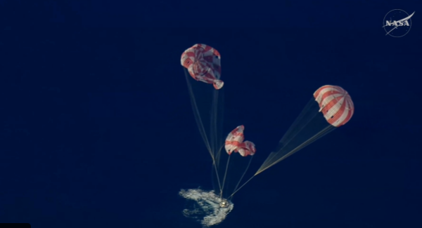 Orion, de 10 zile în spațiu, a revenit pe Pământ: Imagini spectaculoase