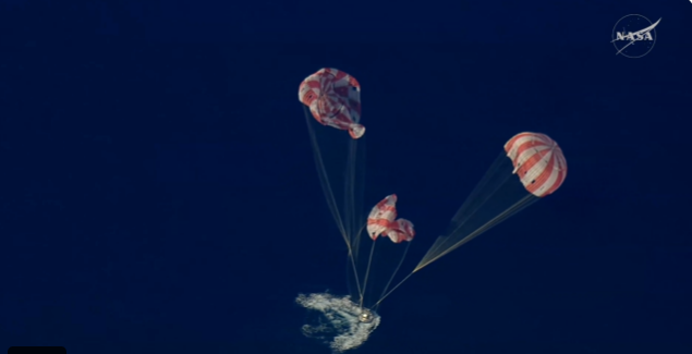 Orion, de 10 zile în spațiu, a revenit pe Pământ: Imagini spectaculoase