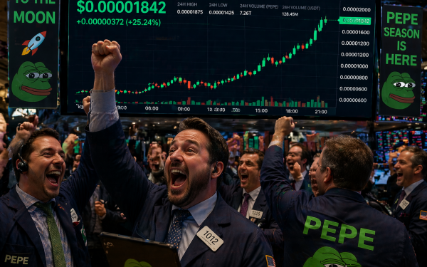 PEPE crește spectaculos, plus 4%, ochii pe o rezistență cheie
