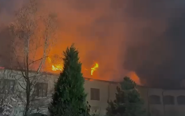 Incendiu de Paște la Mănăstirea Bistrița din Vâlcea: Imagini VIDEO