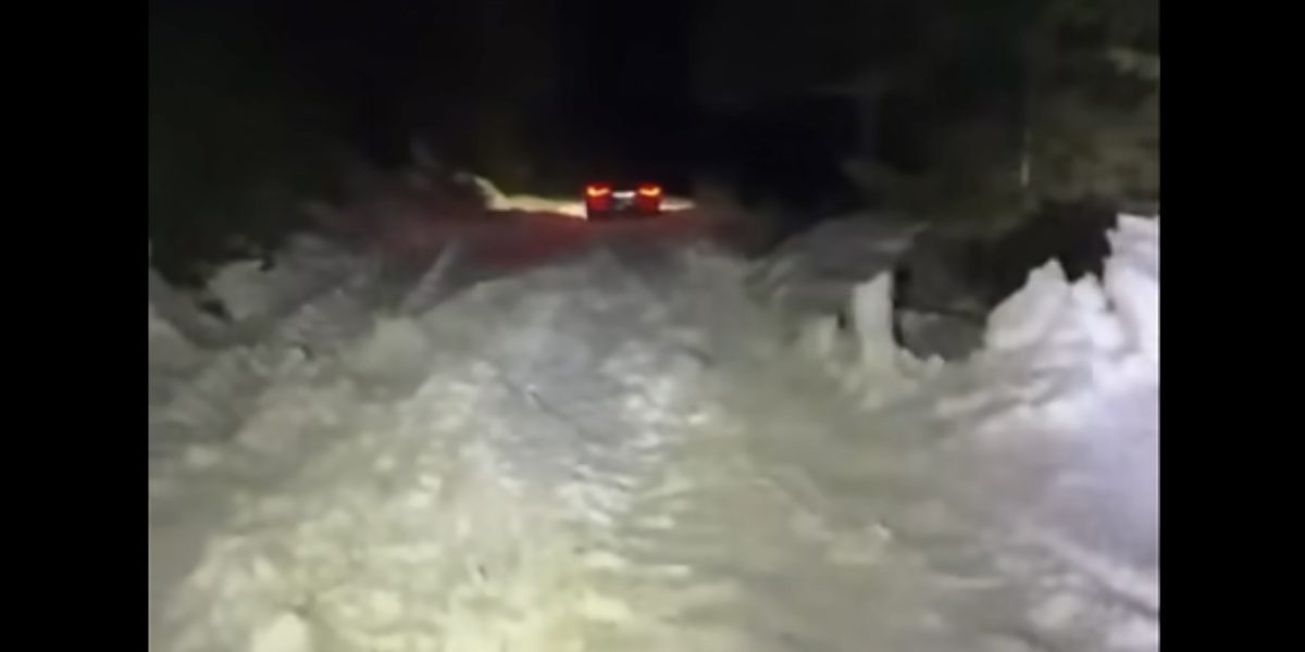 Înzapezire de Paște în Cheile Oltețului: Un tată și fiul, blocați de viscol