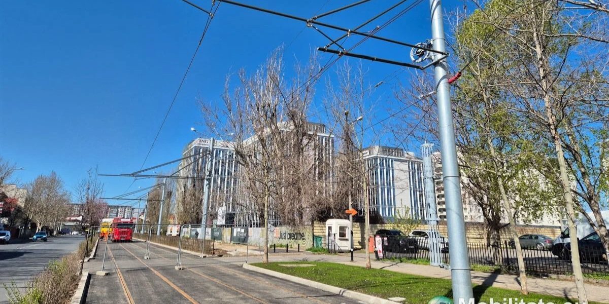 Lucrările la tramvaiul de pe Bulevardul Expoziției, aproape gata: Când se finalizează în București