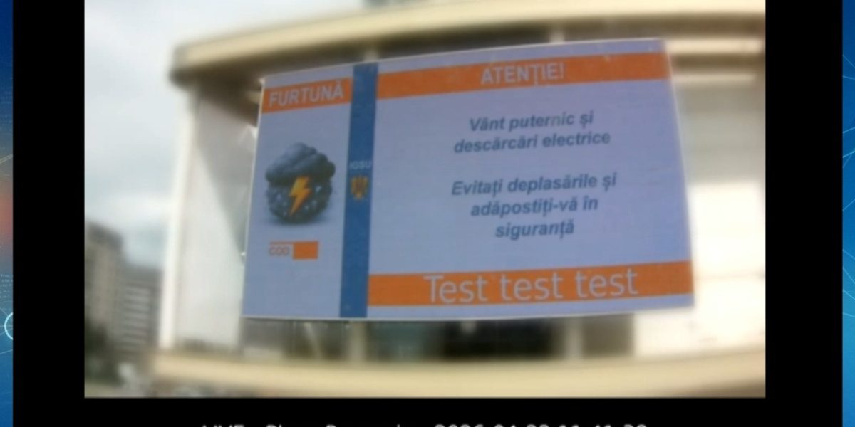 Alerte cruciale, afișate rapid pe panourile din București și 17 orașe