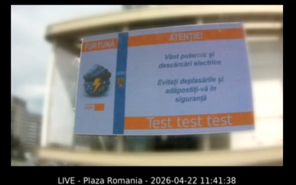 Alerte cruciale, afișate rapid pe panourile din București și 17 orașe