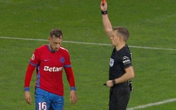 Mihai Lixandru, mijlocașul celor de la FCSB, a fost suspendat un meci după eliminarea din partida cu FC Botoșani