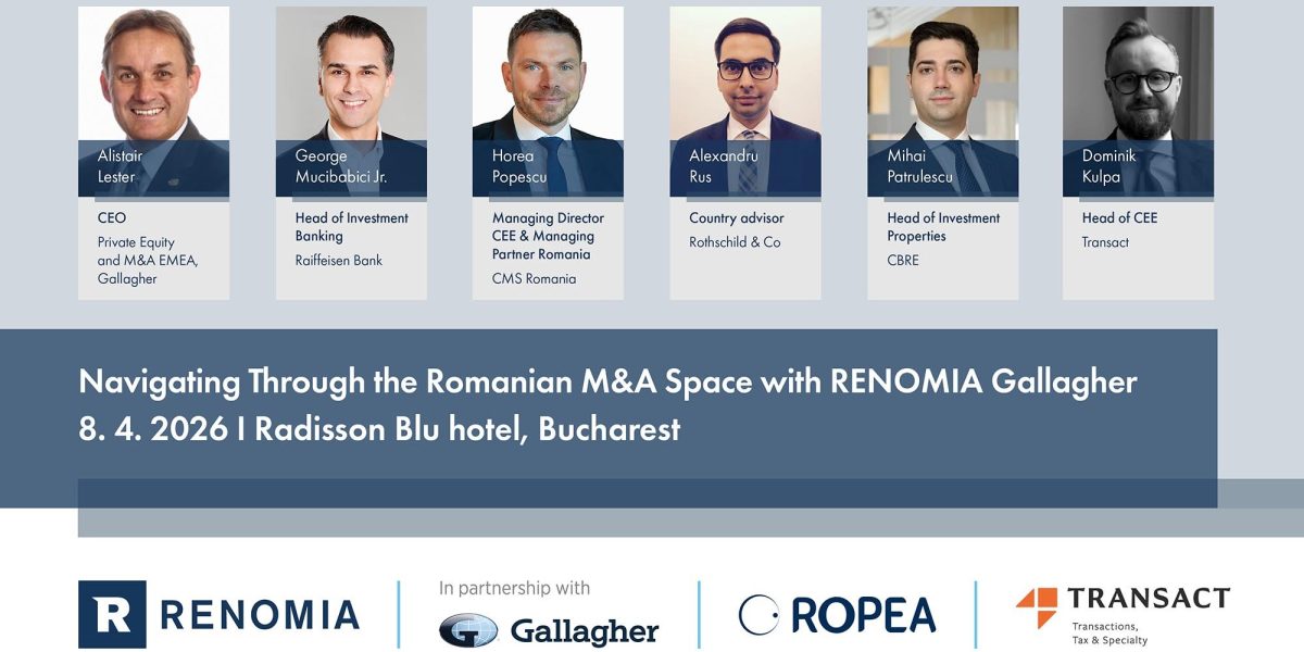 Lideri din banci, juridic și consultanță analizează piața de M&A din România pe 8 aprilie 2026
