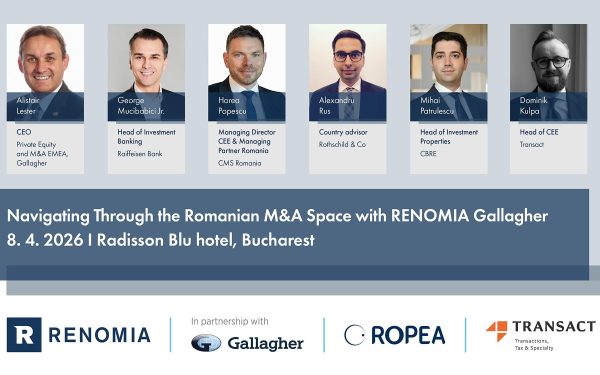 Lideri din banci, juridic și consultanță analizează piața de M&A din România pe 8 aprilie 2026