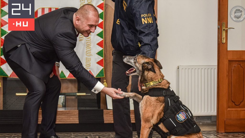 Poliția Ungară, gest emoționant după pensionarea unui câine antidrog