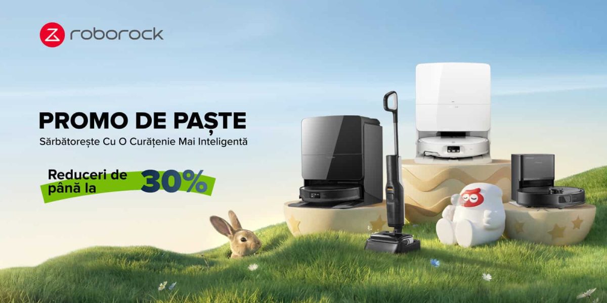 Roborock lansează promoții de Paște cu reduceri de până la 30% în cele mai mari magazine de specialitate Campaniile promoționale de Paște bat la ușă, iar retailerii de tehnologie din România pregătesc oferte speciale pentru clienți