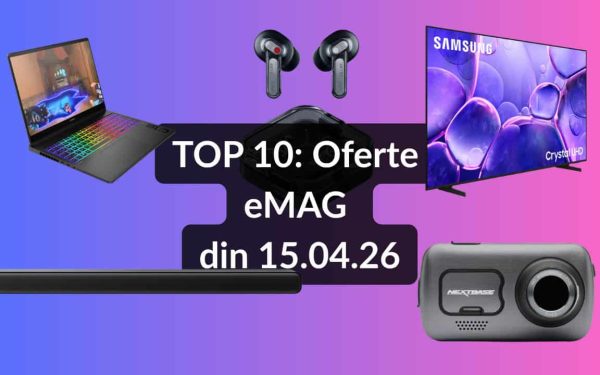 EȘTI GATA? Top 10 eMAG: Soundbar TCL cu Dolby Atmos, TV Samsung de 214 cm!
