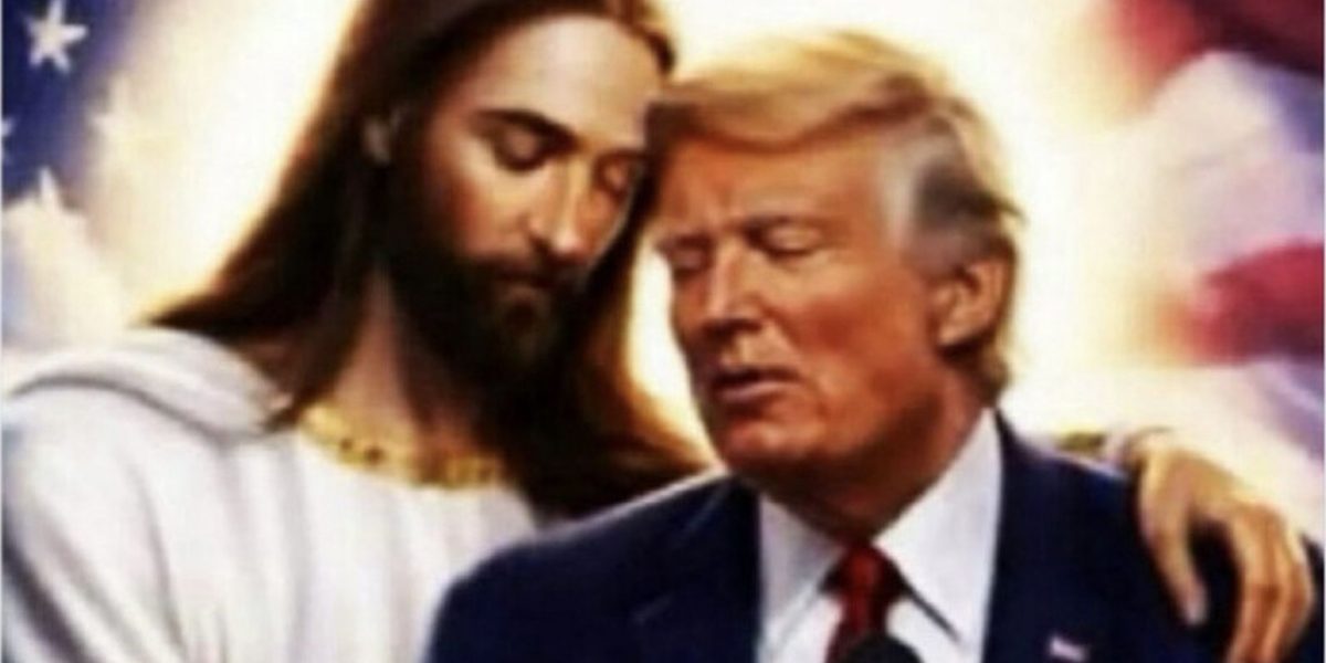 Iisus, îmbrățișare cu Donald Trump în AI: FOTO șocantă, postată de președinte